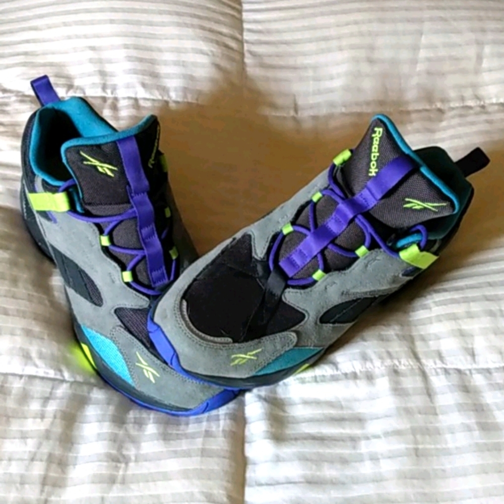 Reebok gray and purple Aztrek 96 adventure shoes